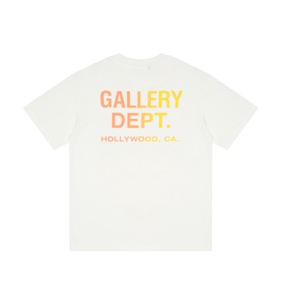 Gallery Dept เสื้อคอกลม แขนสั้น ผ้าฝ้าย พิมพ์ลาย ทรงหลวม ใส่สบาย เข้ากับทุกการแต่งกายเสื้อยืด