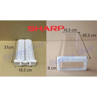 ที่ทำน้ำแข็ง ถาดทำน้ำแข็ง กล่องใส่น้ำแข็ง Sharp รุ่น SJ-P61N/F70/F75/FX70/FX74/FX79 ของแท้