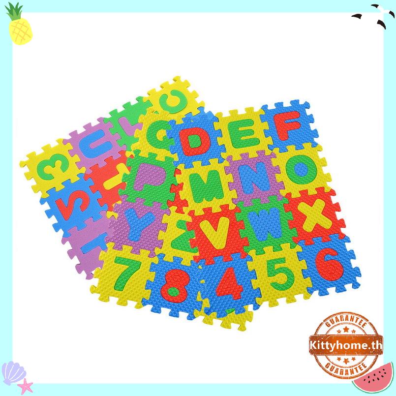 ✨Kitty✨Colorful Puzzle Kid Educational Toy A-Z Alphabet Letters Numeral Foam Mat