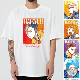 เสื้อยืดแขนสั้น พิมพ์ลายวอลเลย์บอล Kingyama Feixiong Hyuga Xiangyang Nishiya แฟชั่นฤดูร้อน สําหรับเด็กผู้ชายสามารถปรับแต