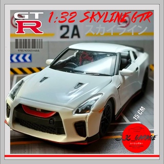 jk_garage 🚗🇯🇵 โมเดลรถเหล็ก Nissan Skyline GTR R35 50th โมเดลรถยนต์ 1/32 รถโมเดลเหล็ก รถเหล็กโมเดล โมเดลรถ ของขวัญ