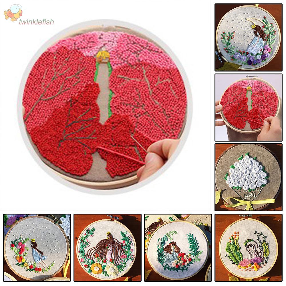 Embroidery Kit Needlework Kit Handmade 3D Embroidery Crafts Embroidered