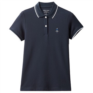 GIORDANO เสื้อโปโลผู้หญิง ปักclassicMan - Womens Classic Man polo 05319260