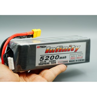 แบตเตอรี่ ลิโพ Battery  Lipo   5200mA/22.2V 55C   Infinity (ส่งจากกรุงเทพ)