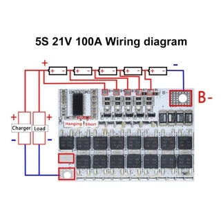 3s/4s/5s Bms 100A คณะกรรมการป้องกันโมดูลเครื่องชาร์จ 3s / 4s / 5 S Bms 12v 16.8 V 21 V 3.7 V 100 A Li - Ion Lmo Ternary Lithium