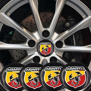 4pcs / lot ใหม่ 56mm Abarth สัญลักษณ์โลโก้รถวงเล็บล้อ Hub Hub Cap ครอบคลุมสำหรับ FIAT