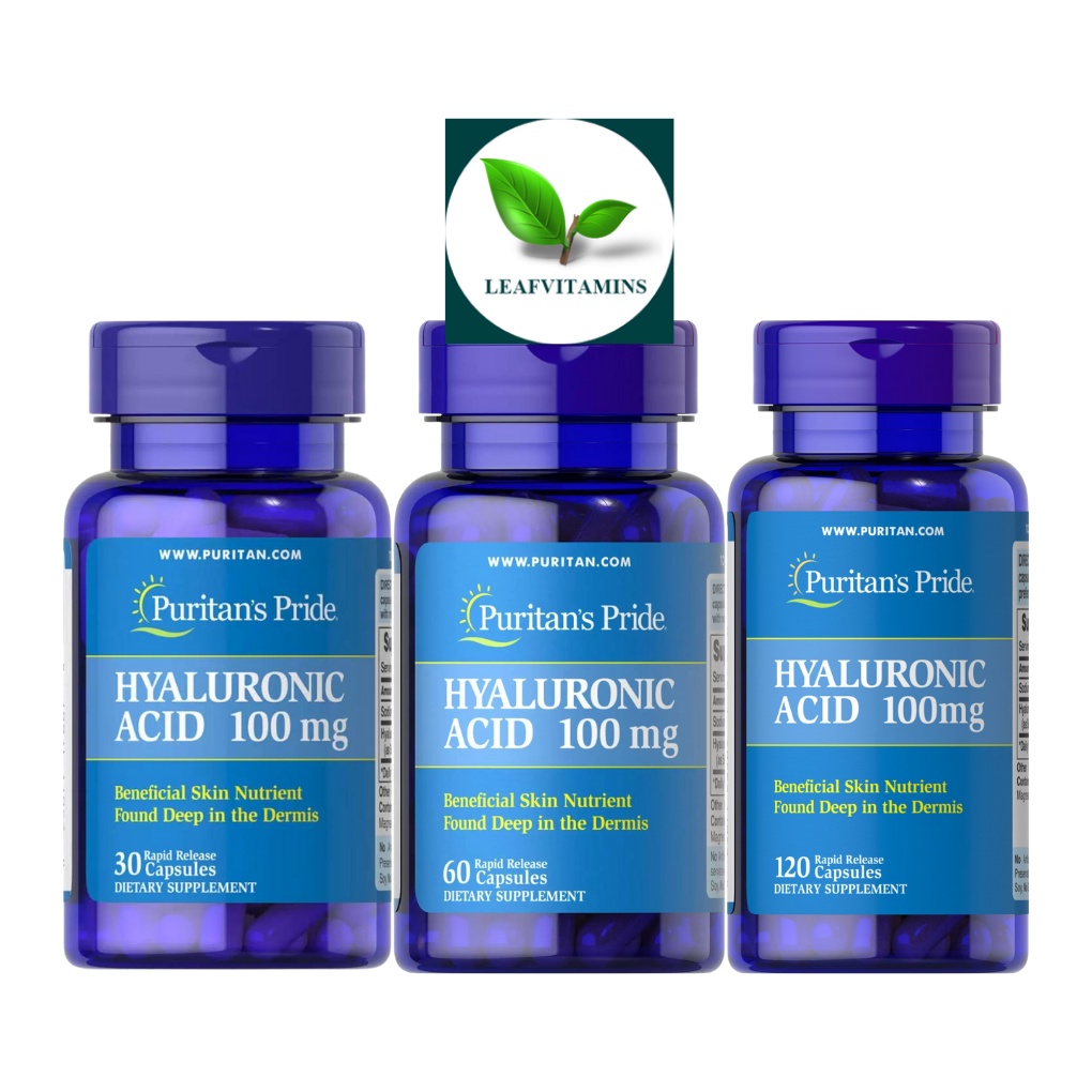 Puritan’s Pride Hyaluronic Acid 100 mg / 30, 60, 120 Capsules