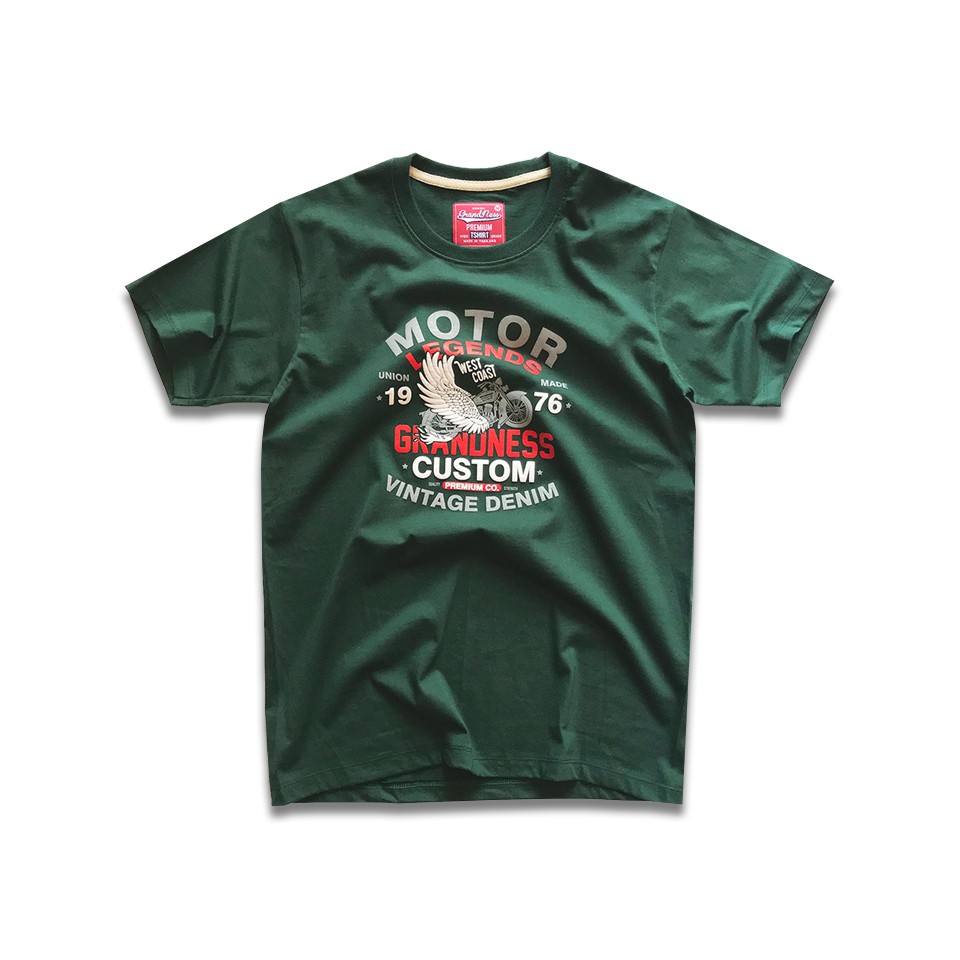 Grandness เสื้อยืดลายกราฟิก รุ่น GN119 ( สีเขียว )