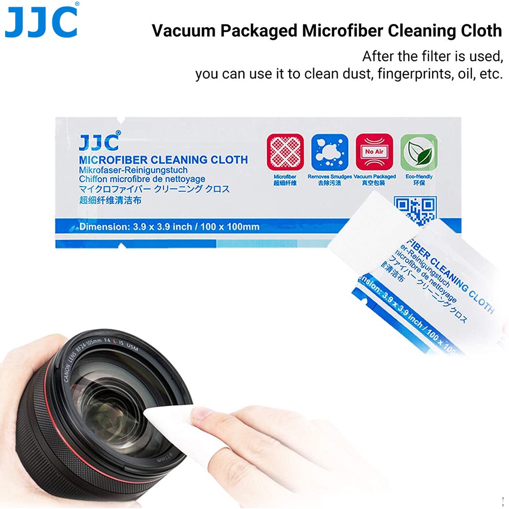 Jjc 4 Slots Camera Lens Filter Case Foldable Pouch Holder Storage Bag ...