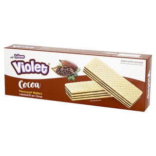 ✨นาทีทอง✨ ไวโอเลต เวเฟอร์รสโกโก้ 100กรัม Violet Cocoa Flavoured Wafers 100g