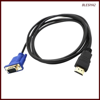 อะแดปเตอร์แปลงสายเคเบิ้ลวิดีโอ 1080P HDMI Male to VGA Male สําหรับ HDTV 3ft