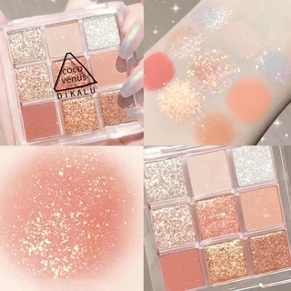 พาเลทอายแชโดว์ 9 สี เนื้อแมตต์ ประกายชิมเมอร์ แบบติดทน