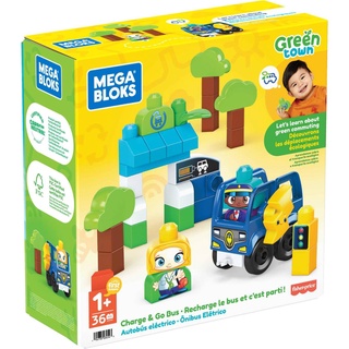 Mega Bloks  Green Town Charge &amp; Go Bus รุ่นHDX90 เมกา บล็อค กรีนทาวน์ ตัวต่อ