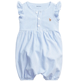 Striped Oxford Bubble Shortall (Harbor Island Blue/white)