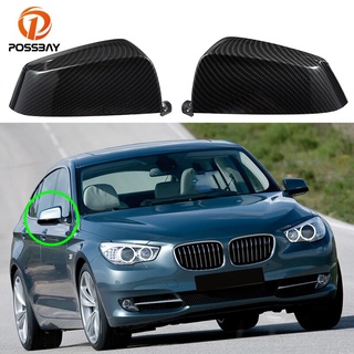 [พร้อมส่ง] ฝาครอบกระจกมองหลังรถยนต์ ลายคาร์บอน สําหรับ BMW 5 6 7 Series E60 E61 E63 E64 F01 F02 F03 F04 F07 F10 F12 F13 F18