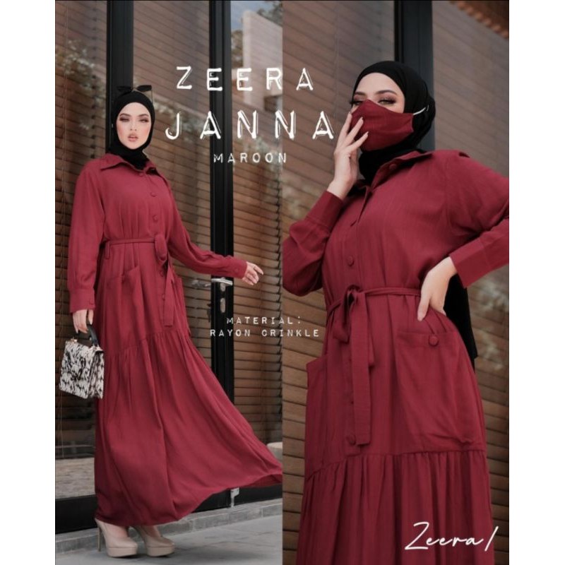 ชุดเดรส Zeera Janna crinkle