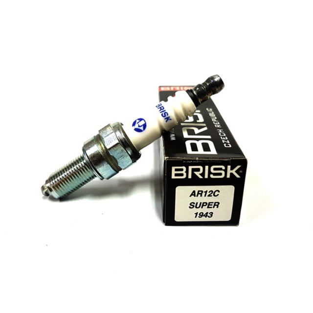 BRISK SPARK PLUG RACING AR12C (CR8E)BENELLI HONDA KAWASAKI VESPA PIAGGIO SUZUKI SYM YAMA RS150 Y15ZR