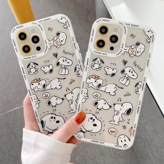 เคสโทรศัพท์มือถือ ซิลิโคนนิ่ม ลายสนูปปี้ สําหรับ IPhone 14 13 12 12 Mini 11 Pro Max XS Max XR 6 6s 7 8 Plus