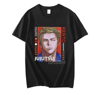 เสื้อยืดแขนสั้นลําลอง พิมพ์ลายอนิเมะ Jujutsu Kaisen แฟชั่นฤดูร้อน สไตล์ญี่ปุ่น สําหรับผู้ชายS-5XL