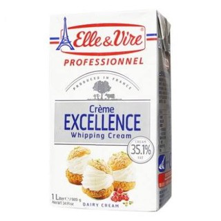 ecook วิปปิ้งครีม จากฝรั่งเศส elle&amp;vire whipping cream 989g