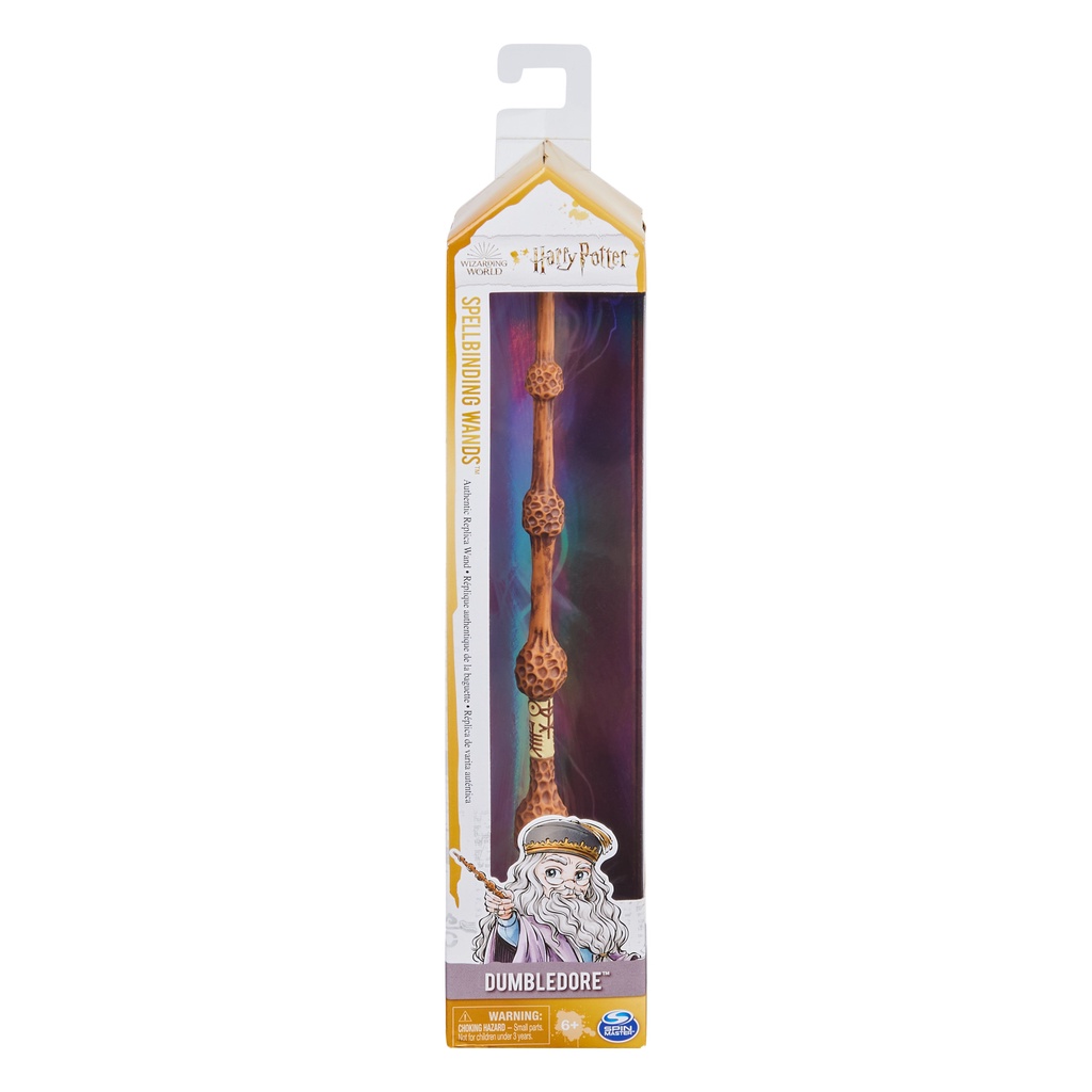 Wizarding World Spellbinding Wand ของเล่น ฟิกเกอร์ คทาเวทมนต์ ไม้กายสิทธิ์ ของตัวละครใน แฮร์รี่ พอตเตอร์ ขนาด 12 นิ้ว — صورة 2