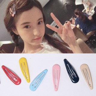 J015 มาการองหยดน้ํามันเรียบง่ายเกาหลี คลิปบีบีหน้าม้าสีสันสด…