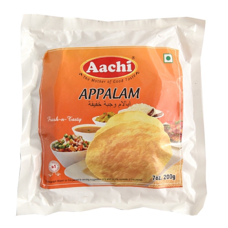 Aachi Appalam Papad (Papadum) ปาปาดัม 200g.