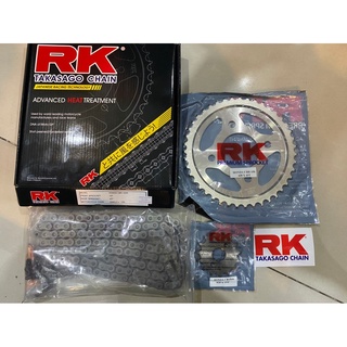 6. ชุดโซ่ สเตอร์หน้า-หลัง งานRK  CBR150R  Y11-17  โซ่ 428KLO สเตอร์หน้า15ฟัน สเตอร์หลัง43-47ฟัน ชุดSET RK