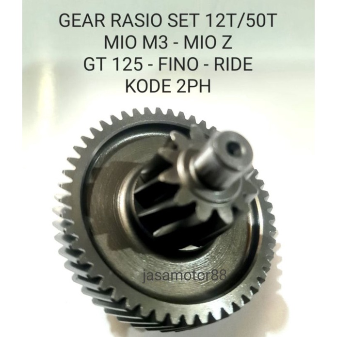 GEAR GEAR GEAR RATIO SET MIO M3 SZ GT 125 FINO X RIDE 12T 50T