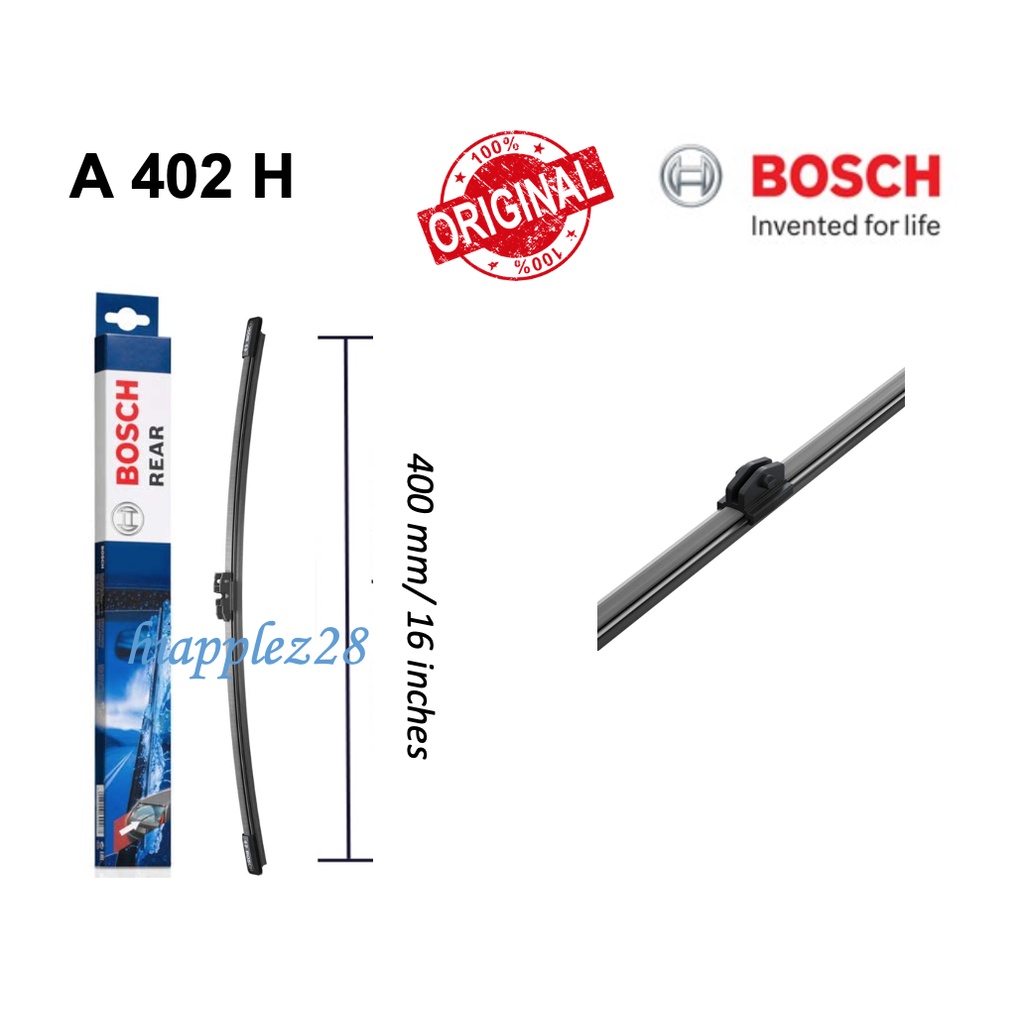 A402H ที่ปัดน้ําฝนด้านหลัง 400 มม./16" BOSCH 3397008057 Audi A4 Allroad A6 Q3 RS S4 Avant Mercedes B