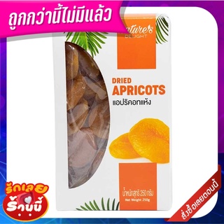 เนเจอร์ส ดีไลท์ แอพริคอตแห้ง 250 กรัม Natures Delight Dried Apricots 250 g