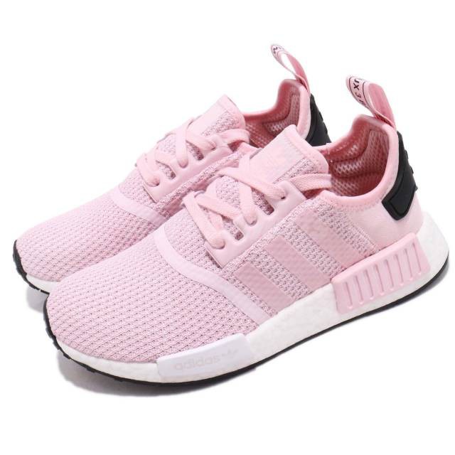 ADIDAS NMD R1 SHOES WOMEN CLEAR PINK/CLOUD WHITE/CORE BLACK