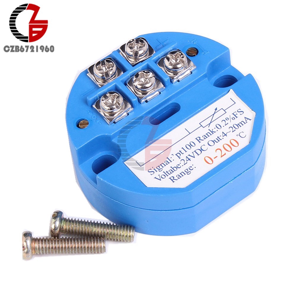 0-200celsius RTD PT100 SBW อุณหภูมิเซนเซอร์อุณหภูมิเครื่องส่งสัญญาณแยกเครื่องตรวจจับโมดูล 0 ~ 200 องศา 4-20MA