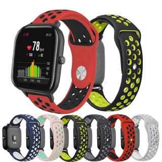 สายนาฬิกาข้อมือซิลิโคนอะไหล่อุปกรณ์เสริม 20 . Huami Amazfit Gts / Gtr 42 มม . / Amazfit Bip / Bip Lite 645 245 245M