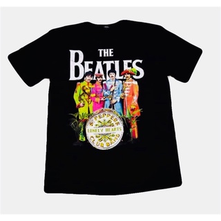 คอลูกเรือเสื้อทัวร์สกรีนลาย เสื้อวงThe Beatles t-shirts เสื้อการเมือง-4XL