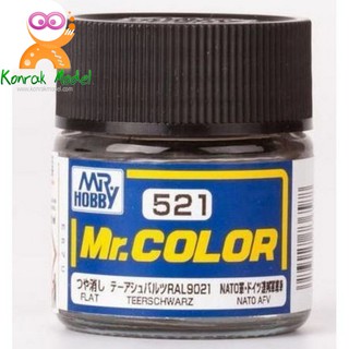 สีสูตรทินเนอร์ Mr.hobby Mr.color C521 TEEPSCHWARZ 10ML