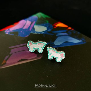 Cute Import Unicorn Earring : ต่างหู ตุ้มหู ยูนิคอร์น น่ารัก