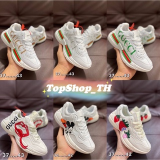 ‼️ รองเท้าราคาถูก มาใหม่ รองเท้าGucci sneaker ไส่ได่ทั้งผู้หญิง&amp;ผู้ชาย