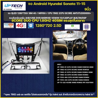 จอ android Hyundai sonata 9นิ้ว TS10 2CPU 8CORE RAM/ROM 8+128/4+64 V10 DSP 4G WIFI5G CARPLAY/ T3 4CORE Ram 2+32