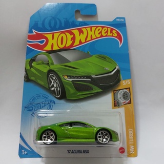 รถเหล็ก Hotwheels 17 ACURA NSX สีเขียว (ib026)