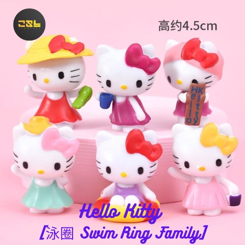 Hello Kitty Toy Story SuperHero อะนิเมะ Actions Figurines เค้กวันเกิด Topper ตกแต่งของเล่น KT Kit Ki