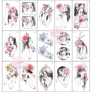 🌈แทททูรอยสัก ผู้หญิง ลายใหม่สุดสวย Tattoo sticker🌈