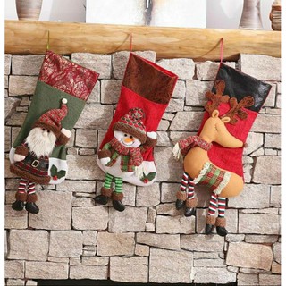 ถุงเท้าตกแต่งปีใหม่  คริสมาส christmas socks