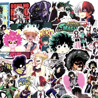 ❉ สติกเกอร์ My Hero Academia ❉ สติกเกอร์ ลายการ์ตูนอนิเมะ Midoriya Izuku Bakugou Katsuki Todoroki Shoto กันน้ํา สําหรับตกแต่งกระเป๋าเดินทาง แล็ปท็อป DIY 70 ชิ้น 73 ชิ้น