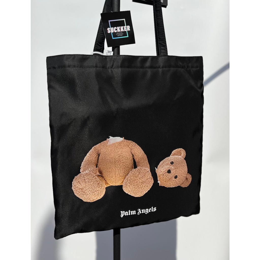 แนะนำสอบถามจำนวนคงเหลือก่อนกดซื้อนะคะ Palm Angels bear shopping tote bag