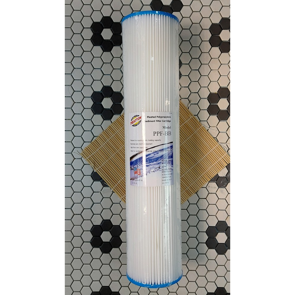 ไส้กรองจีบ Big blue ขนาด 20*4.5 นิ้ว 20ไมครอน Treatton จำนวน 1 ชิ้น