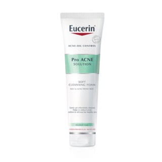 Eucerin Pro Acne Cleansing Foam 150g โฟมทำความสะอาดผิวหน้า สำหรับผิวมัน และมีแนวโน้มเป็นสิวง่าย