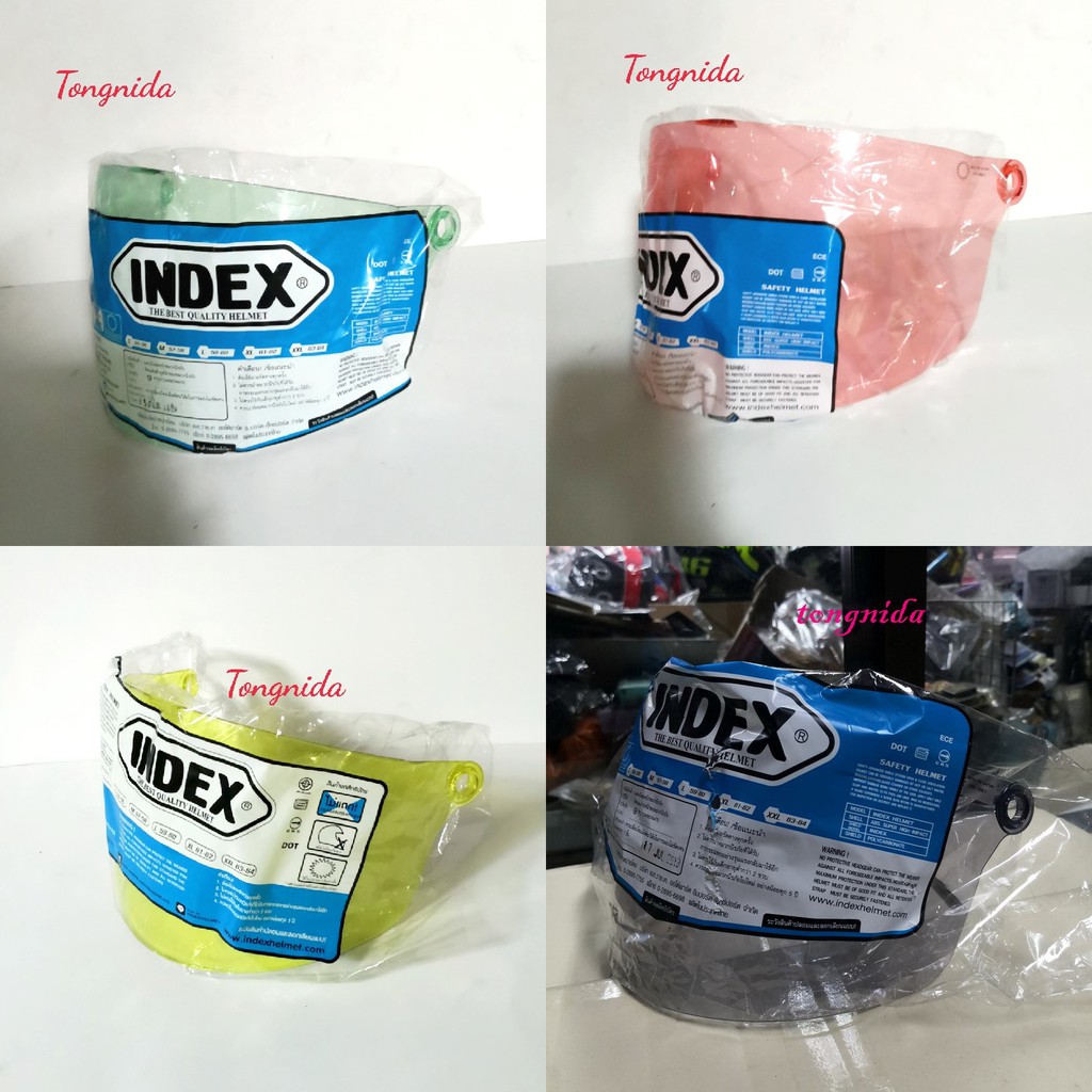 หน้า​หมวก​ INDEX LADY ครึ่งใบ index แท้​ หรือสั่งน๊อตหมวก