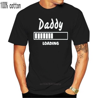 คอลูกเรือเสื้อยืด ผ้าฝ้าย พิมพ์ลาย Daddy Loading สําหรับผู้ชายตั้งครรภ์S-5XL