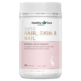 Healthy Care Super Hair Skin & Nails 100 Capsules เสริมสร้างสุขภาพผม ผิว และเล็บที่แข็งแรง